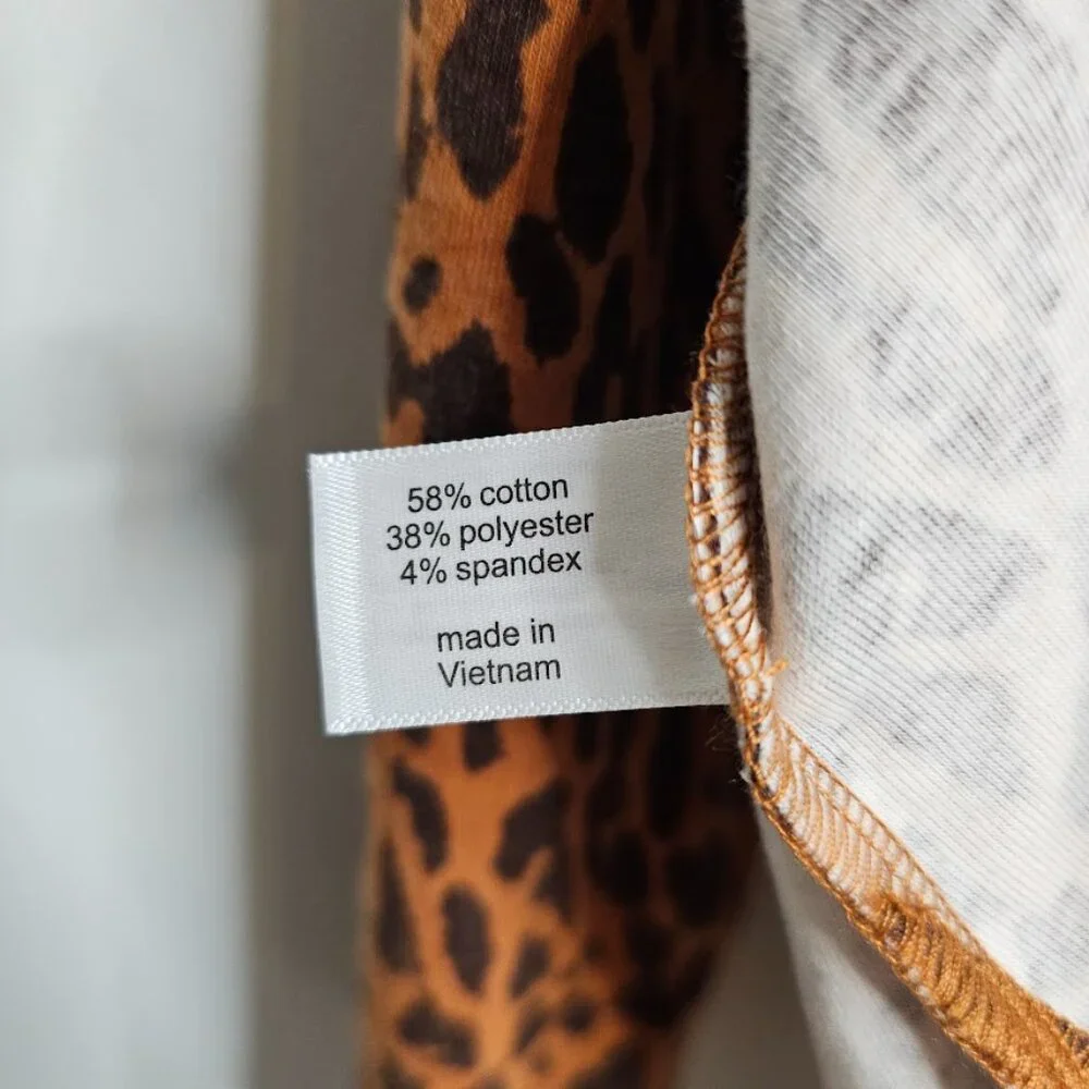 NWT LANE BRYANT Tunic Top BROWN ANIMAL CHEETAH Print size 22/24 Casual Basic - Picture 9 of 9